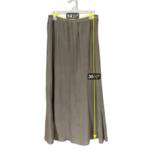 Kiss Of The Wolf Silk Maxi Skirt S Boho Lagenlook Artsy Minimalist Old Money - Picture 8 of 8